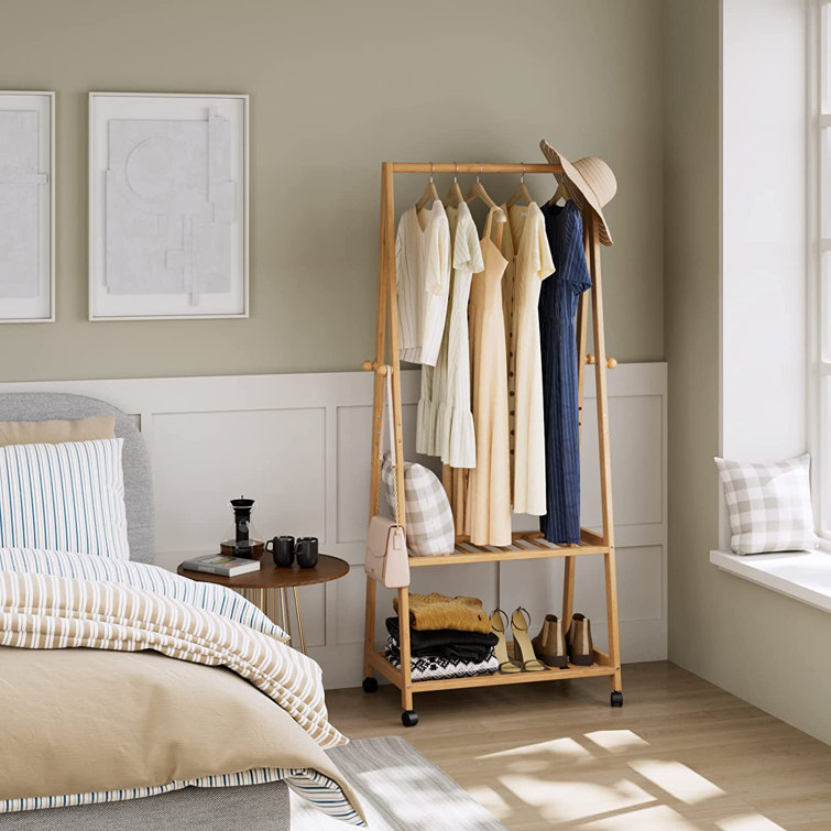 HOMECHO 30.3'' Rolling Clothes Rack & Reviews Wayfair